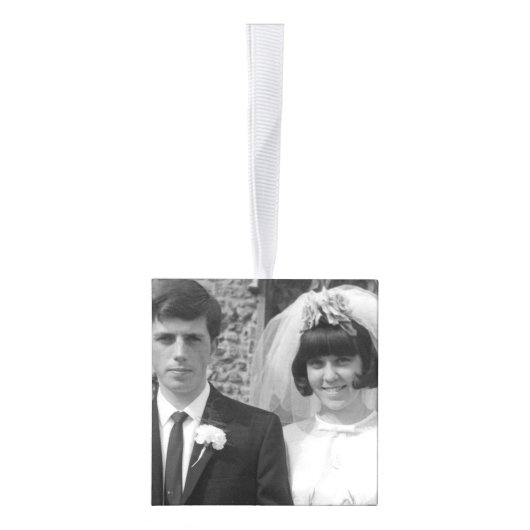 10周年記念ハートを撮影 キューブオーナメント (右)