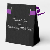 10周年記念パーティー、白黒ストライプ製品 フェイバーボックス (裏面サイド)