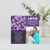 10周年記念フローラモダン招待状 招待状 (スタンド正面)