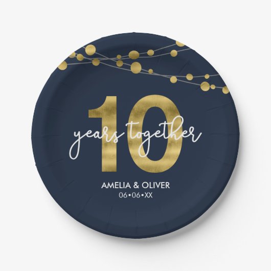 10周年記念ブルーストリングズパーティー ペーパープレート (正面)