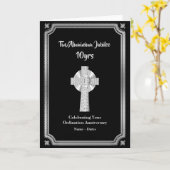 10周年記念司祭錫アルミニウム カード (黄色い花)