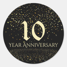 10周年記念封筒用シール