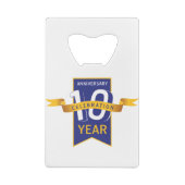 10周年記念年会の祝賀会 クレジットカード栓抜き (裏面)