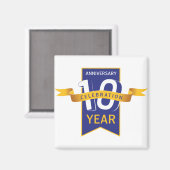 10周年記念年会の祝賀会 マグネット (正面/裏面)