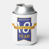 10周年記念年会 缶クーラー (缶正面)