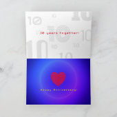 10周年記念折り返しグリーティングカード カード (内部)