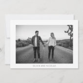 10周年記念日錫の結婚記念日 | ミニマリストフォト 招待状 (裏面)