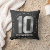 10周年記念日 - 10年の歩み クッション (ブランケット)