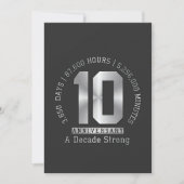 10周年記念日 - 10年の歩み 招待状 (正面)