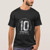 10周年記念日 - 10年の歩み Tシャツ (正面)