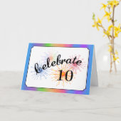 10周年記念祝賀会 カード (黄色い花)