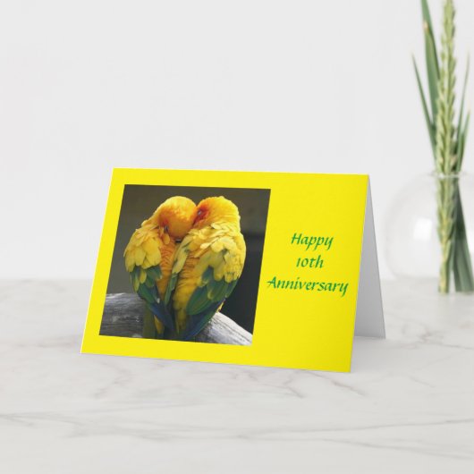 **10周年記念結婚カード** カード (正面)