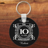 10周年記念結婚スズ キーホルダー (正面)