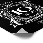 10周年記念結婚スズ ポスター (角)