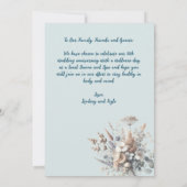 10周年記念結婚スパウェルネス招待状 招待状 (裏面)