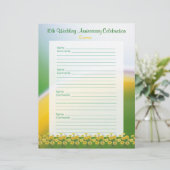 10周年記念結婚パーティーゲストブックページ (スタンド正面)