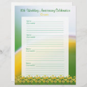 10周年記念結婚パーティーゲストブックページ (正面/裏面)