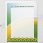 10周年記念結婚パーティースクラップブックページ1 (正面/裏面)