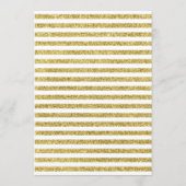 10周年記念結婚パーティー-金ゴールドホワイト 招待状 (裏面)