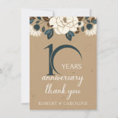 10周年記念結婚フローラ サンキューカード (正面)