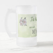 10周年記念結婚夫 フロストグラスビールジョッキ (左)