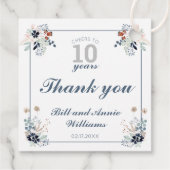 10周年記念結婚応援10年ありがとうございました フェイバータグ (裏面)