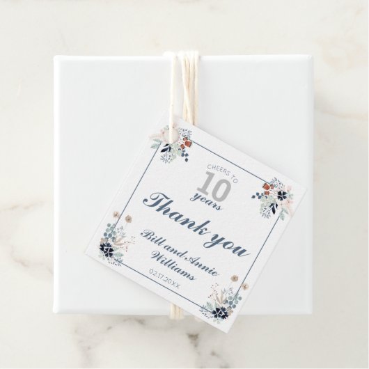 10周年記念結婚応援10年ありがとうございました フェイバータグ (インサイチュ)