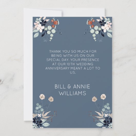 10周年記念結婚応援～10年パーティー サンキューカード (裏面)