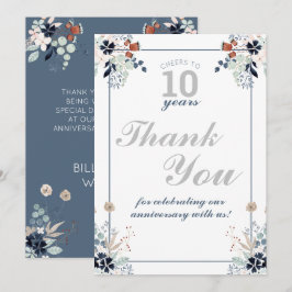 10周年記念結婚応援~10年パーティー サンキューカード