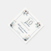 10周年記念結婚応援～10年パーティー スタンダードカクテルナプキン (角)