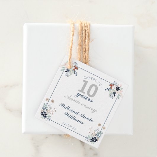 10周年記念結婚応援~10年パーティー フェイバータグ (インサイチュ)