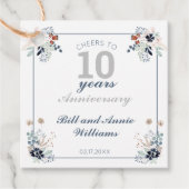 10周年記念結婚応援~10年パーティー フェイバータグ (正面)