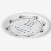 10周年記念結婚応援~10年パーティー ペーパープレート (アングル)