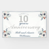 10周年記念結婚応援~10年パーティー 横断幕 (横)