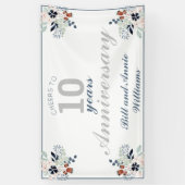 10周年記念結婚応援~10年パーティー 横断幕 (縦)