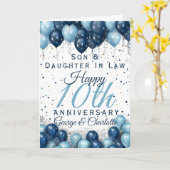 10周年記念結婚息子の娘 カード (黄色い花)