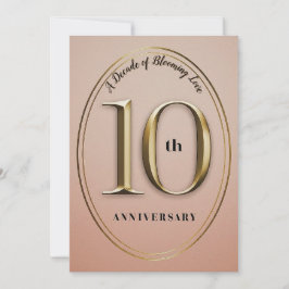 10周年記念結婚招待状 シーズンカード