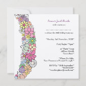 10周年記念結婚招待状 招待状 (裏面)