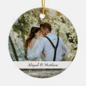 10周年記念結婚贈り物ラブリー引用文 セラミックオーナメント (正面)