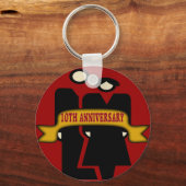 10周年記念結婚贈り キーホルダー (正面)