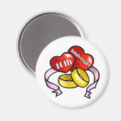 10周年記念結婚贈り マグネット (正面/裏面)