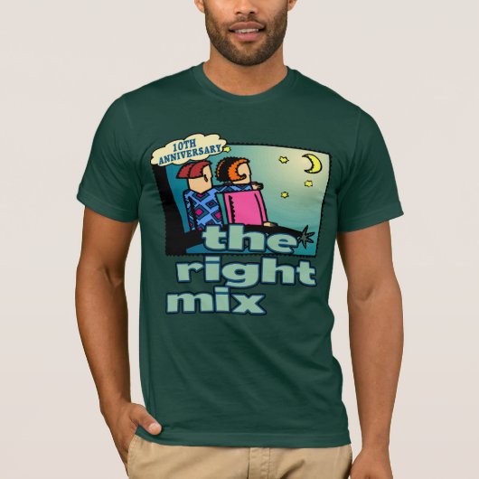 10周年記念結婚贈り Tシャツ (正面)