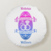 10周年記念結婚錫アルミニウム ラウンドクッション (裏面)