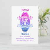 10周年記念結婚錫アルミニウム 招待状 (スタンド正面)