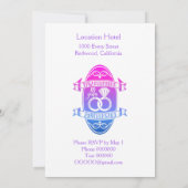 10周年記念結婚錫アルミニウム 招待状 (裏面)