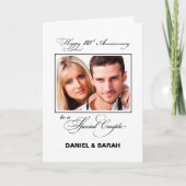 10周年記念 オーダーメイド 名前と写真入り カード (正面)