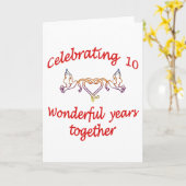 10周年記念 カード (黄色い花)