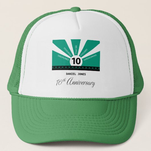 10周年記念 社員表彰 キャップ (正面)