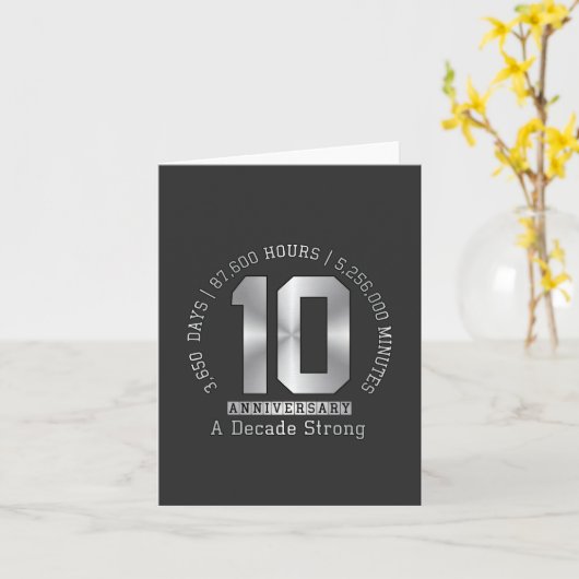 10周年記念 - 10年間の歩み  カード (黄色い花)