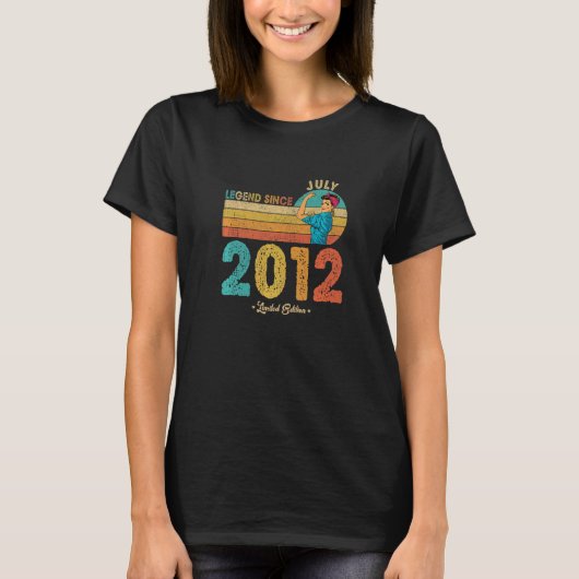 10周年誕生日 2012年6月 レジェンド 2012年から10年 Tシャツ (正面)